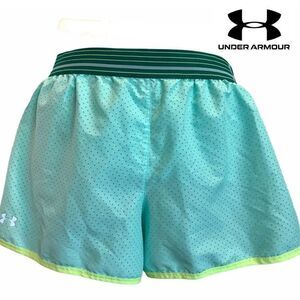 Under Armour pastel green mesh running shorts